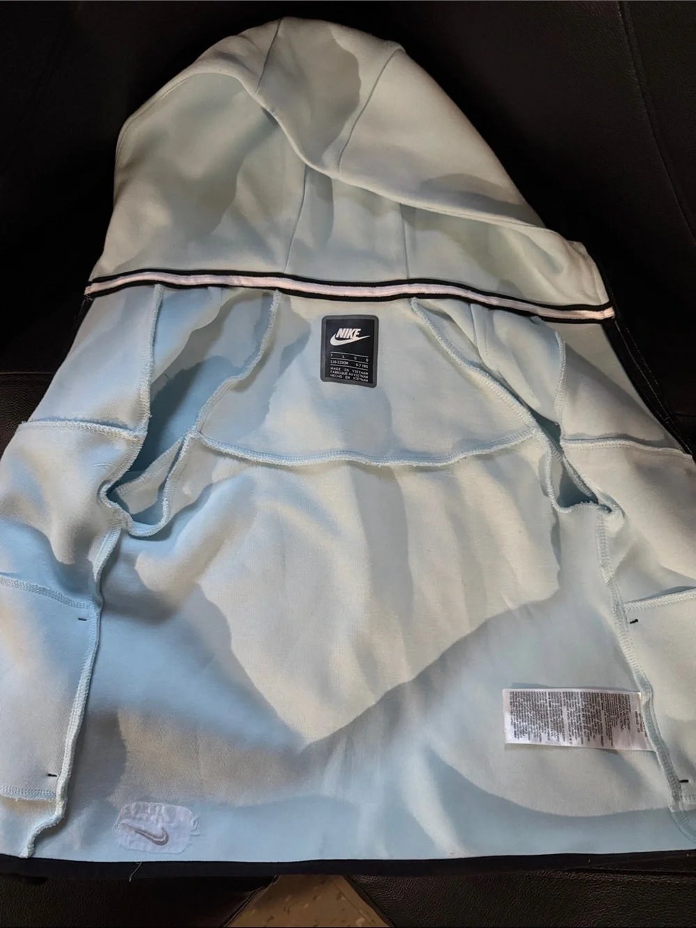Nike Kids' Light Blue Hooded Jacket